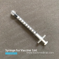 Disposable COVID Vaccine Syringe Empty